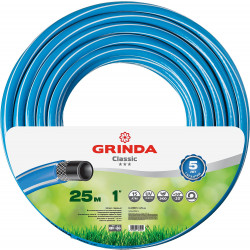 8-429001-1-25_z02 Шланг GRINDA CLASSIC поливочный, 15 атм., армированный, 3-х слойный, 1''х25м