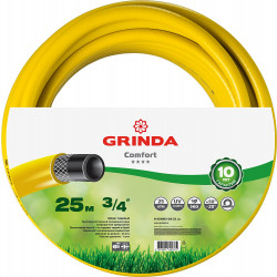 8-429003-3/4-25_z02 Шланг GRINDA COMFORT поливочный, 25 атм., армированный, 3-х слойный, 3/4''х25м