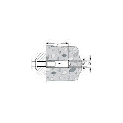4-302055-06-025 Анкер ЗУБР с внутренним конусом, желтопассивированный, 6,0х25мм, ТФ5, 100шт