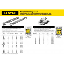 30535-22 Зажим троса DIN 741, 22мм, 5 шт, оцинкованный, STAYER