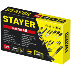 22052-H40 STAYER Master-40 универсальный набор инструмента для дома 40 предм.