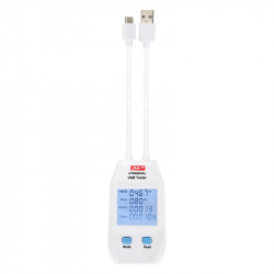 UT658DUAL UNI-T USB-тестер(измерение напряжения, тока, емкости электроэнергии, эквивалентного сопротивления аккумуляторов через USB)