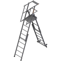 Лестница-платформа алюминиевая ЛП-4М (1943-3630 мм) (Алюм.конструкции)