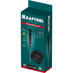 25689 Набор отверток для точных работ KRAFTOOL Precision-12, 12 предм.