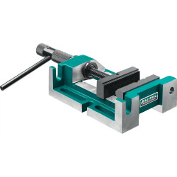 32716-100 KRAFTOOL, 100 мм, станочные трехсторонние сверлильные тиски