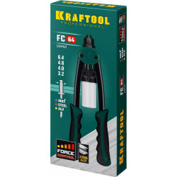 31160_z01 KRAFTOOL FC-64  компактный двуручный заклепочник, ''Force Control''