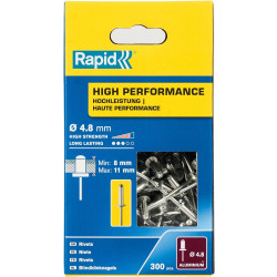 5001437 RAPID R:High-performance-rivet заклепка из алюминия d4.8x14 мм, 300 шт