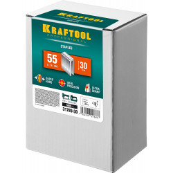 31789-30 KRAFTOOL 30  мм скобы для степлера узкие тип 55, 5000 шт