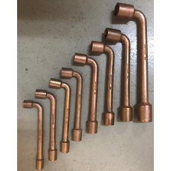 Набор ключей торцовых омедненных 8-17, 8 предметов