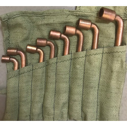 Набор ключей торцовых омедненных 8-17, 8 предметов