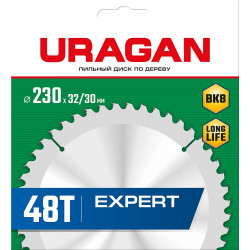 36802-230-32-48_z01 URAGAN Expert 230х32/30мм 48Т, диск пильный по дереву