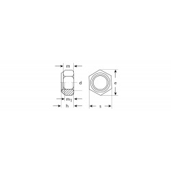 4-303586-03 Гайка шестигранная DIN 985 самостопорящаяся, с нейлоновым кольцом, класс прочности 8, оцинкованная, M3, 18 шт, ЗУБР