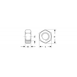 303550-14 Гайка ГОСТ 5927-70, M14, 5 кг, кл. пр. 6, оцинкованная, ЗУБР