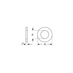 303800-03 Шайба DIN 125A, 3 мм, 5 кг, оцинкованная, ЗУБР