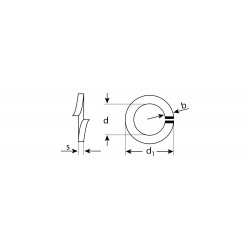 303850-10 Шайба DIN 127 пружинная, 10 мм, 5 кг, оцинкованная, ЗУБР