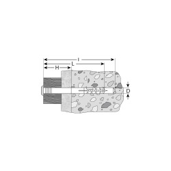 4-301350-06-060 Дюбель-гвоздь полипропиленовый, грибовидный бортик, 6 x 60 мм, 1200 шт, ЗУБР Мастер