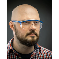 110481 Защитные прозрачные очки ЗУБР ПРОТОН линза увеличенного размера, открытого типа
