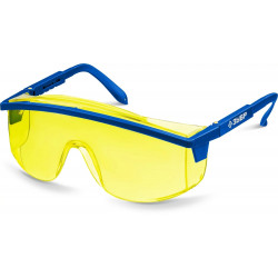 110482 Защитные жёлтые очки ЗУБР ПРОТОН линза увеличенного размера, открытого типа