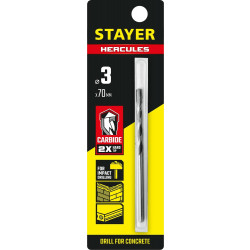 2915-070-03_z01 STAYER HERCULES 3 x 70 мм сверло по бетону PROFESSIONAL