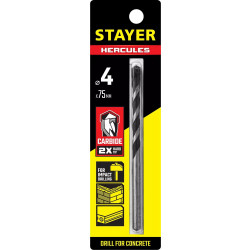 2915-075-04_z01 STAYER HERCULES 4 x 75 мм сверло по бетону PROFESSIONAL