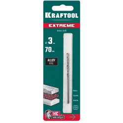 29166-070-03 KRAFTOOL EXTREME 3 х 70 мм сверло по бетону, 3-х гранный хвостовик