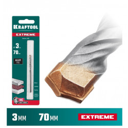 29166-070-03 KRAFTOOL EXTREME 3 х 70 мм сверло по бетону, 3-х гранный хвостовик