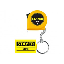 34140-1_z02 STAYER MINI 1м /  6мм рулетка-брелок