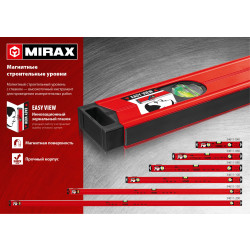 34611-040 MIRAX 400 мм магнитный строительный уровень