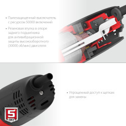УШМ-125-805 Угловая шлифмашина ЗУБР 125 мм, 800 Вт, компакт