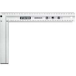 3432-30 STAYER HERCULES 300 мм жесткий столярный угольник с усиленным алюминиевым полотном