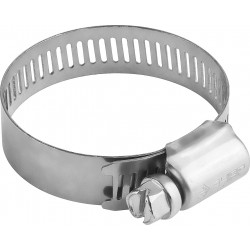 37815-016-32-4 Хомуты НХ-12П, нерж. сталь, просечная лента 12.7 мм, 16-32 мм, 4 шт, ЗУБР Профессионал