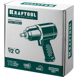 64205 KRAFTOOL PW-1300c ударный пневматический гайковерт, 1/2'', 1300 Нм