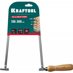 15260 KRAFTOOL Aligator, 130x300 mm, лобзик ручной хромированный