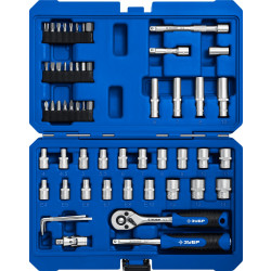 27671-H57 ЗУБР А-57 универсальный набор инструмента 57 предм. Серия Профессионал.