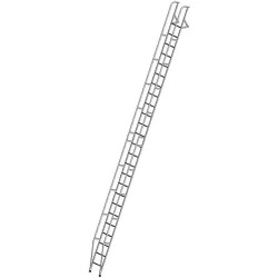 ЛПНА-М-8,2 Лестница приставная алюминиевая с поручнями, разборная, из 2-х частей (Алюм.конструкции)