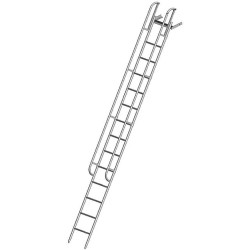 ЛПНА-М-4,2М Лестница приставная алюминиевая с жесткими поручнями (Алюм.конструкции)