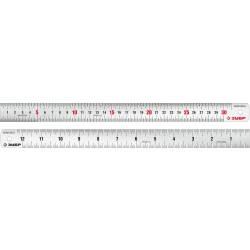 34280-030-Д Усиленная нержавеющая линейка ЗУБР Про-30Д, 0,30 м