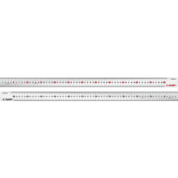 34280-060 Усиленная нержавеющая линейка ЗУБР Про-60, 0,60 м