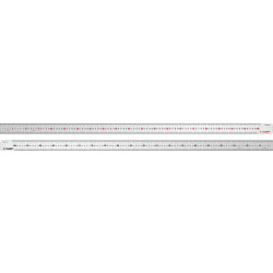 34280-100 Усиленная нержавеющая линейка ЗУБР Про-100, 1,0 м