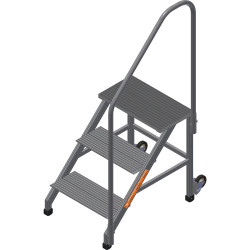 ПА-3 (45-ПКМ2) Подмости (подставки) алюминиевые с поручнем и колесами (H=0,75 м) (Алюм.конструкции)