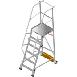 Лестница-платформа фиксированной высоты ЛПФВ-1,65 (0,65Х0,6) П (Алюм. конструкции)