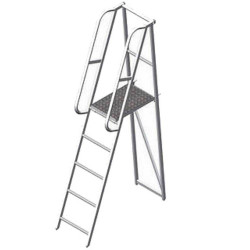 Лестница-платформа фиксированной высоты ЛПФВ-2,0 (0,6х0,5) (Алюм. конструкции)