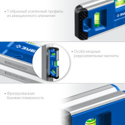 34552 Магнитный компактный уровень ЗУБР 150 мм Компакт3-М