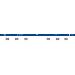 34589-200_z01 Усиленный магнитный уровень ЗУБР 2000 мм с зеркальным глазком Профессионал-М