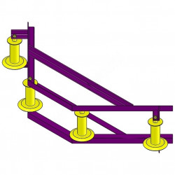 Ролик для прокладки кабеля угловой РПК 4-150УГ