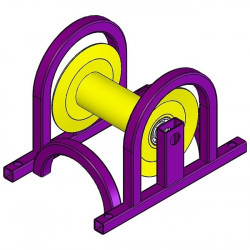 Ролик для прокладки кабеля прямой РПК 150МВ1 (с дугой)