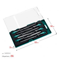 16030-6 KRAFTOOL набор надфилей 6 шт 160 мм, в коробке