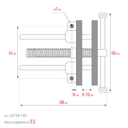 32718-150 Столярные тиски KRAFTOOL 150 мм