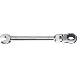 27101-17 Комбинированный гаечный ключ трещоточный шарнирный 17 мм, ЗУБР