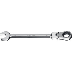 27101-19 Комбинированный гаечный ключ трещоточный шарнирный 19 мм, ЗУБР